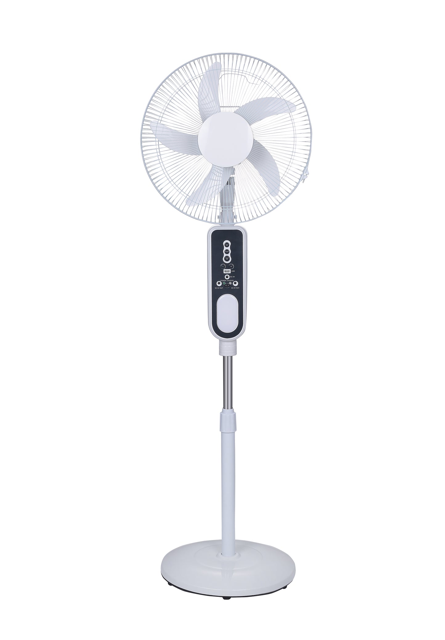 16" Rechargeable Fan with LED Light & Remote Control